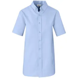 Mens Short Sleeve Nottingham Shirt Sky Blue Front